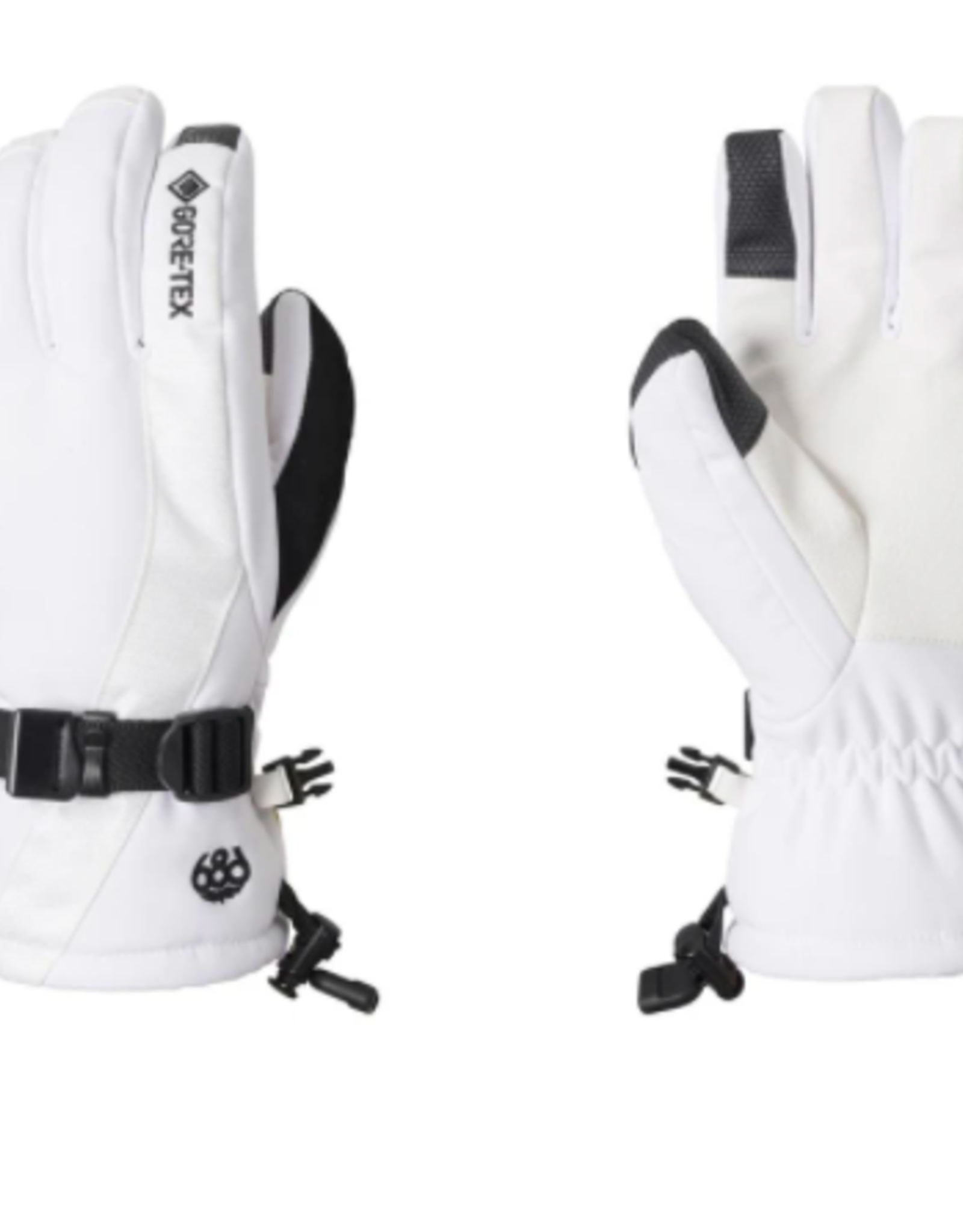 686 Women's Gore-Tex Linear Gloves White 2022
