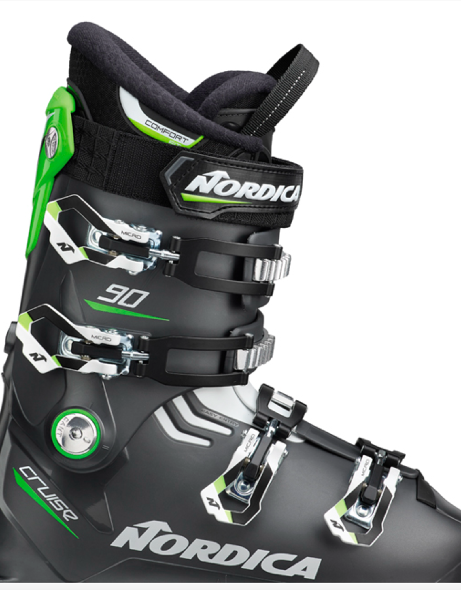 Nordica Men's The Cruise 90 Ski Boots Anthracite/Green/White 2022
