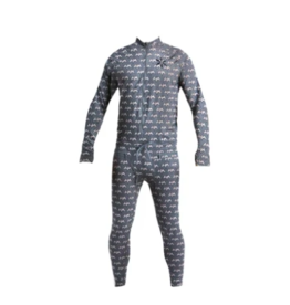 Airblaster Men's Hoodless Ninja Suit Grey Terry 2022