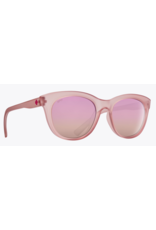 Spy Boundless Matte Translucent Rose Sunglasses with Bronze Rose Quartz Spectra Mirror Lens