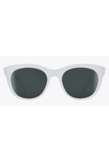 Spy Boundless Matte White Sunglasses with Gray Black Spectra Mirror Lens