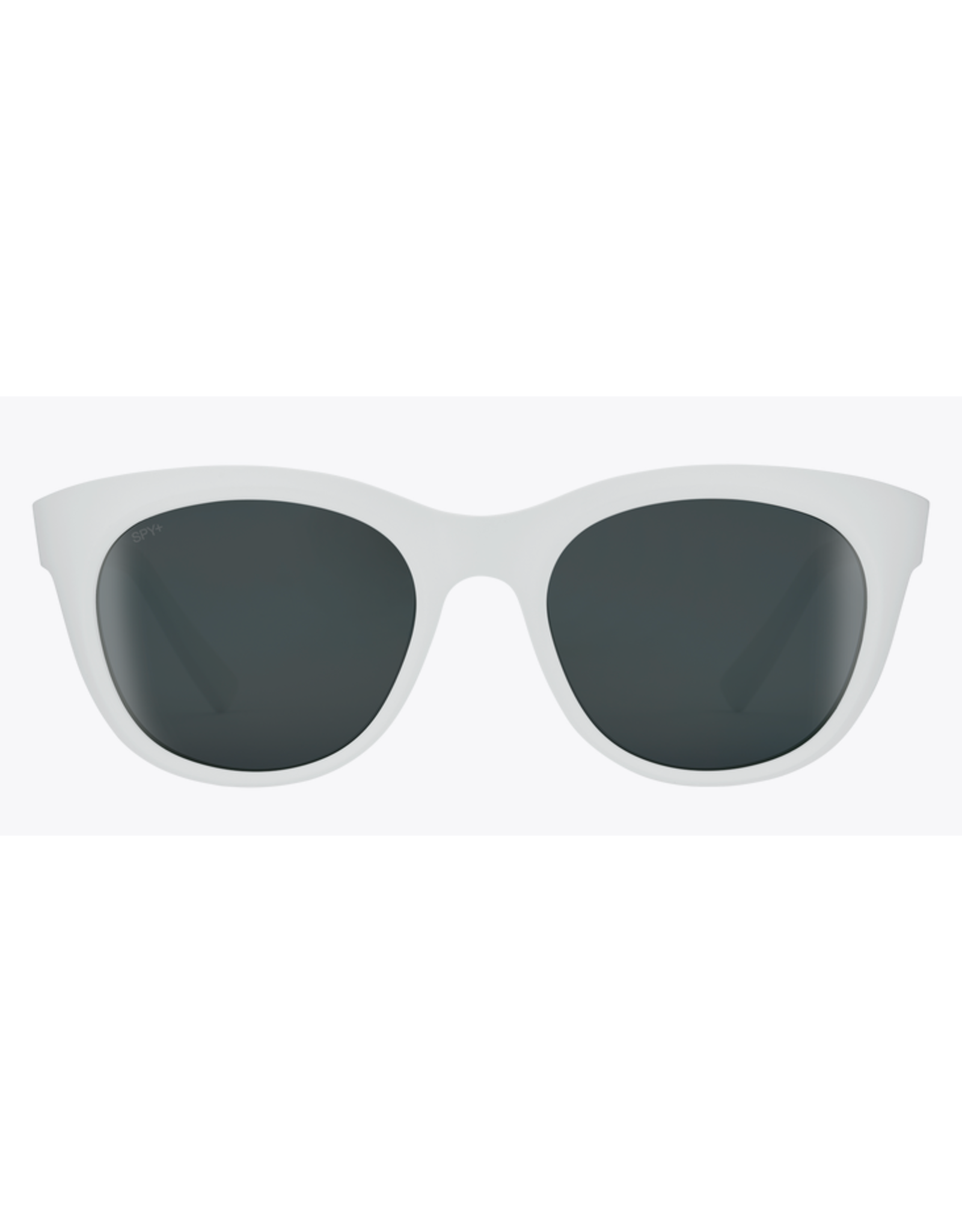 Spy Boundless Matte White Sunglasses with Gray Black Spectra Mirror Lens