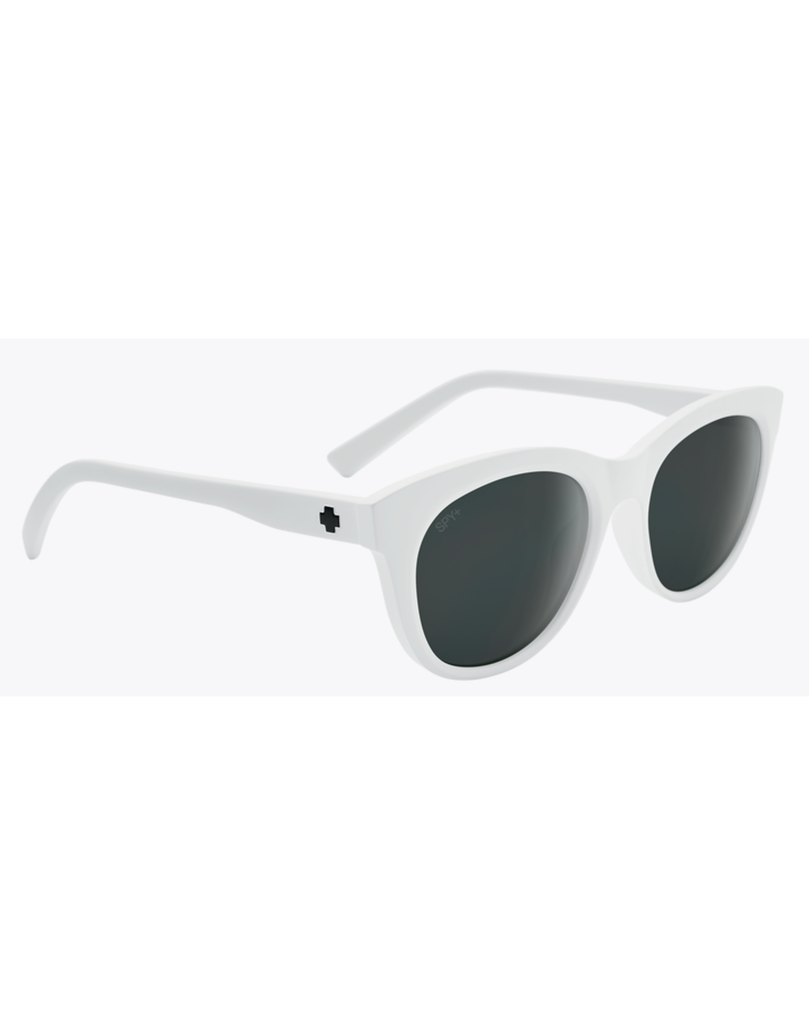 Spy Boundless Matte White Sunglasses with Gray Black Spectra Mirror Lens