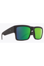 Spy Cyrus Soft Matte Black Sunglasses with Happy Bronze Polarized Green Spectra Mirror Lens