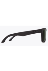 Spy Helm Soft Matte Black Sunglasses with Happy Gray Green Lens