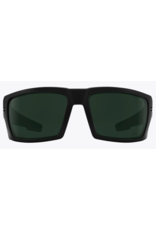 Spy Rebar ANSI Matte Black Sunglasses with Happy Gray Green Polarized Lens