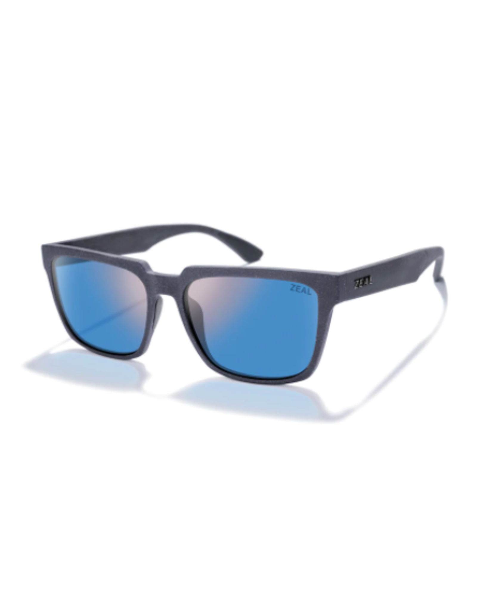 Zeal Northwind Black Grain Sunglasses with Horizon Blue Polarized Lens