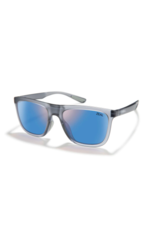 Zeal Boone Matte Smoke Sunglasses with Horizon Blue Polarized Lens