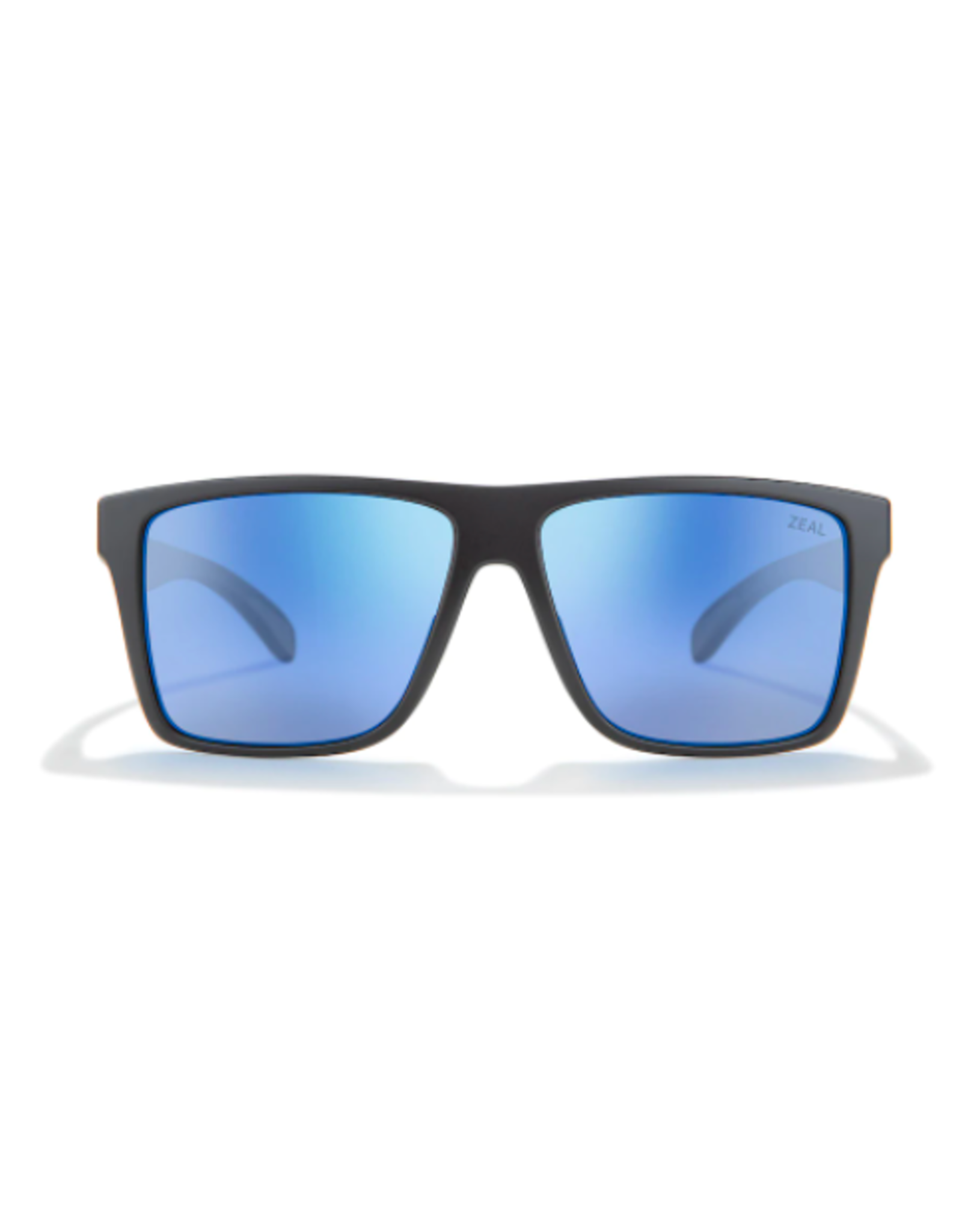 Zeal Cam Matte Black Sunglasses with Horizon Blue Polarized Lens