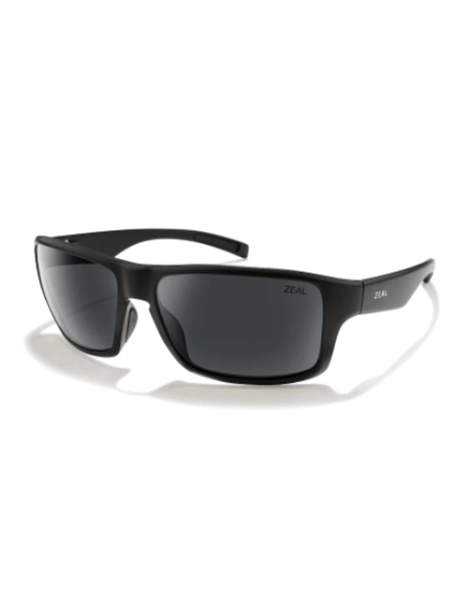 Zeal Incline Matte Black Sunglasses with Dark Grey Polarized Lens
