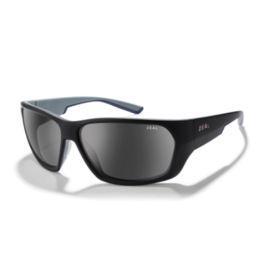 Zeal Caddis Matte Black Sunglasses with Dark Grey Polarized Lens