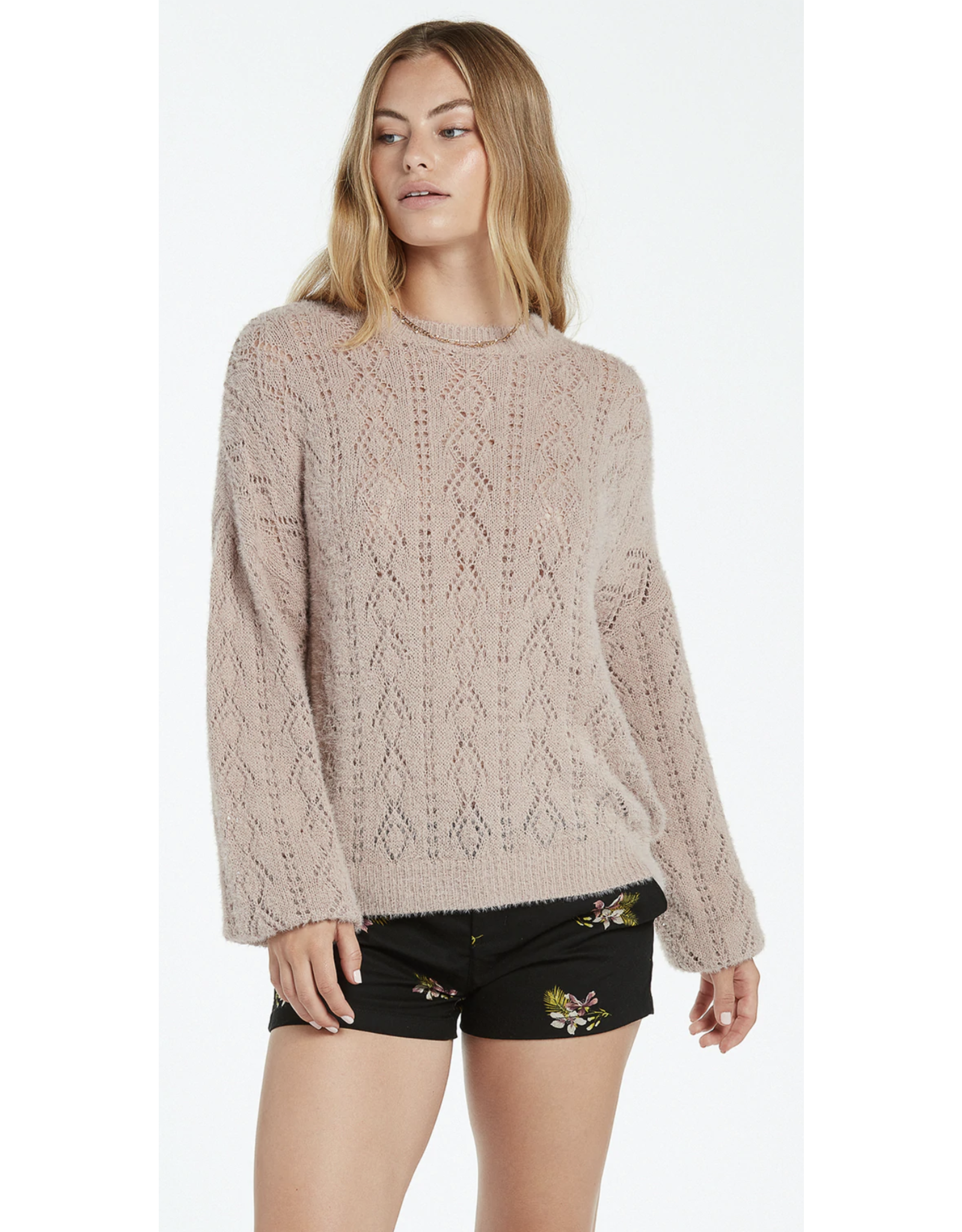 Volcom Women's Luv Stone Sweater Mauve