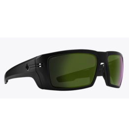 Spy Rebar ANSI Matte Black Sunglasses with Happy Bronze Polarized Olive Spectra Mirror Lens