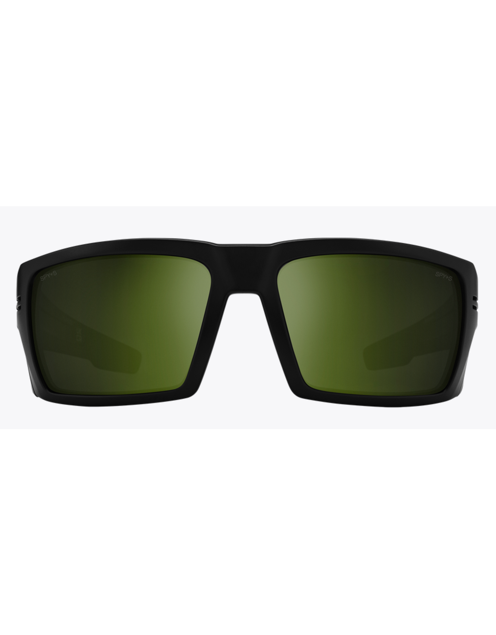 Spy Rebar ANSI Matte Black Sunglasses with Happy Bronze Polarized Olive Spectra Mirror Lens