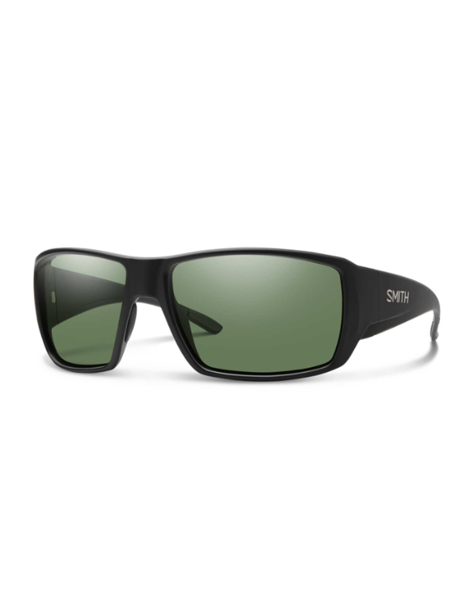 SMITH Smith Guides Choice Matte Black Frame with ChromaPop+ Polarized Grey Green Lens Sunglasses