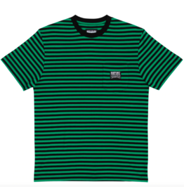 Creature Men's Support Striped Pocket Tee Black/Green