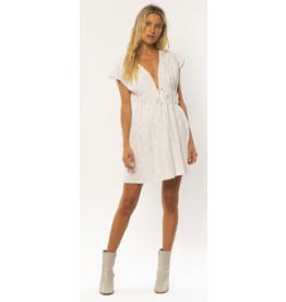 Amuse Women's Cleo Short Sleeve Woven Dress White
