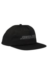 Santa Cruz Creep Strip Snapback Hat Black