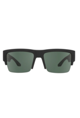 Spy Cyrus 5050 Soft Matte Black Sunglasses with Happy Grey Green Polarized Lens