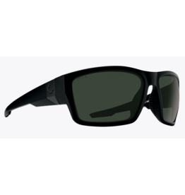 Spy Dirty Mo Tech Soft Matte Black Sunglasses with Happy Dark Grey Green/Dark Blue Spectra Mirror Lens