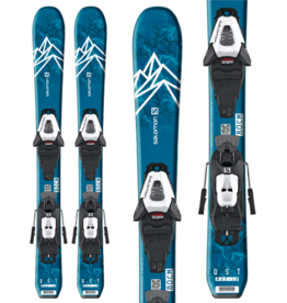 Salomon L QST Jr XS Skis with C5 GW J75 Ski Bindings 2024