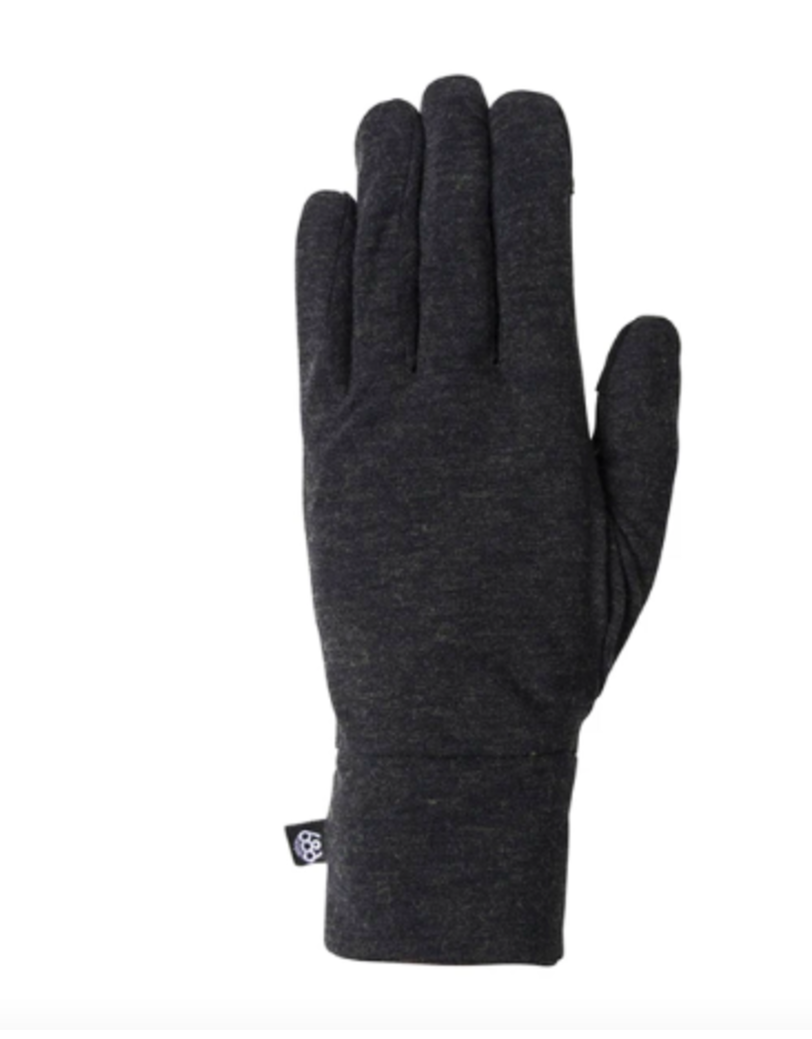 686 Men's Merino Glove Liner Black Heather 2023