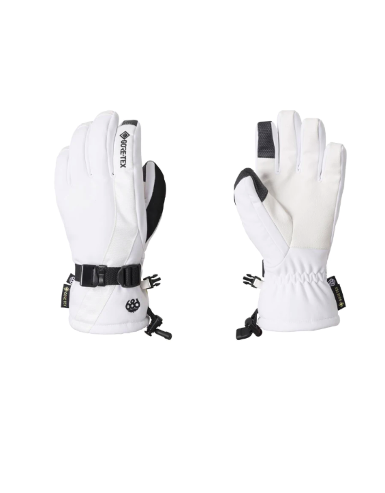 686 Women's Gore-Tex Linear Gloves White 2023