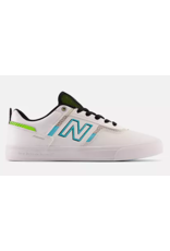 New Balance Men's Numeric Jamie Foy 306 Shoes White with Aqua Sky