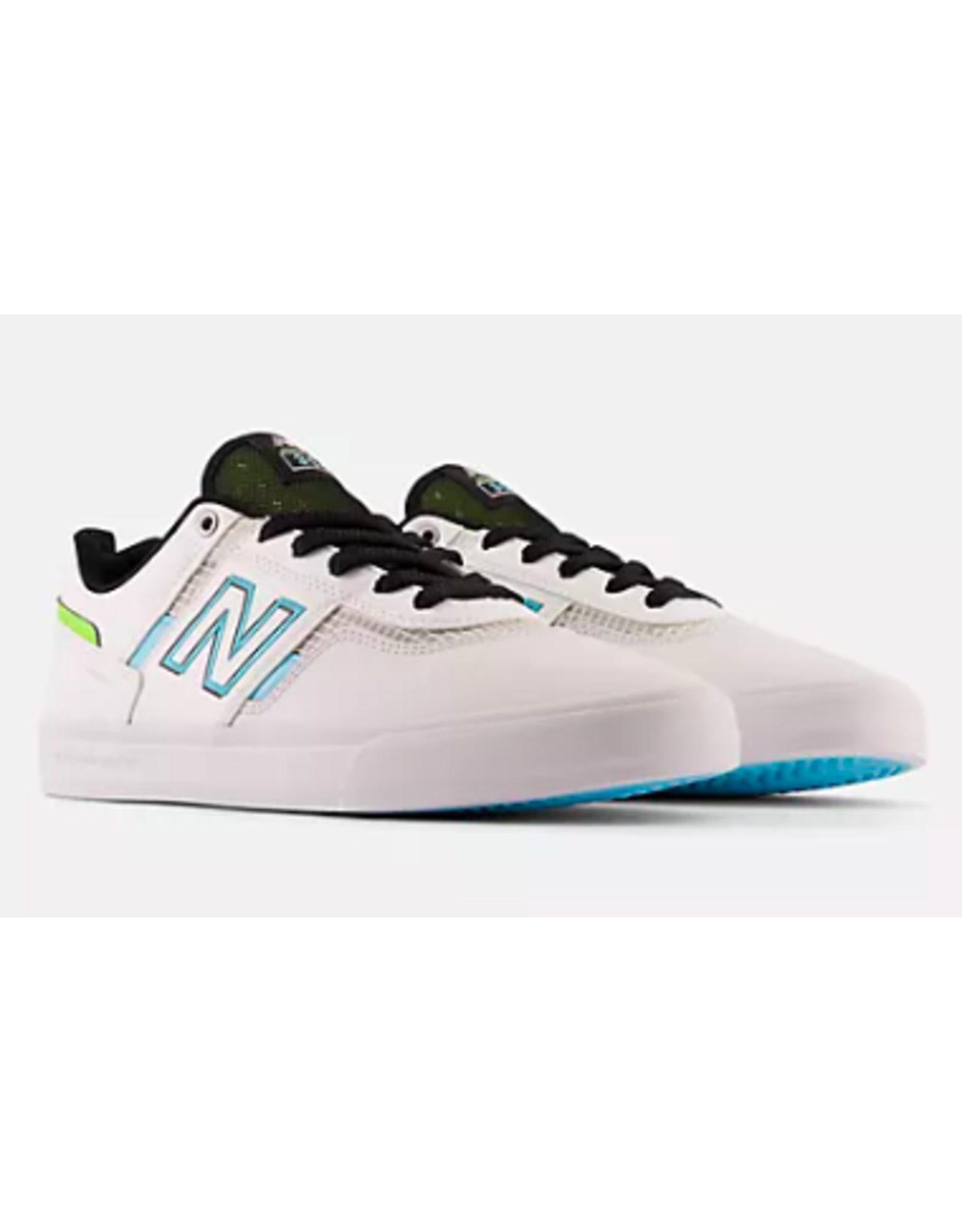 New Balance Men's Numeric Jamie Foy 306 Shoes White with Aqua Sky