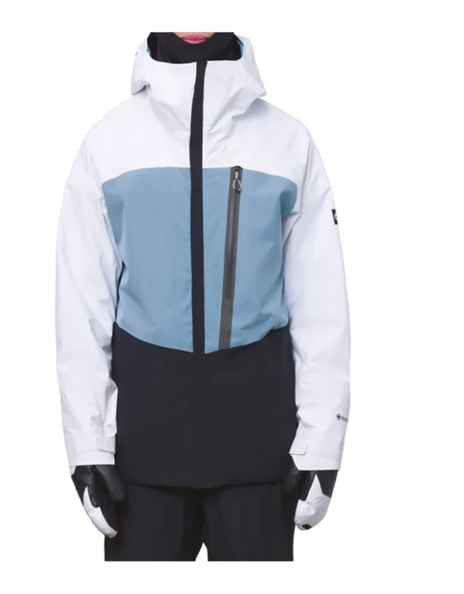 686 Men's Gore-Tex GT Jacket White Steel Blue Black 2024