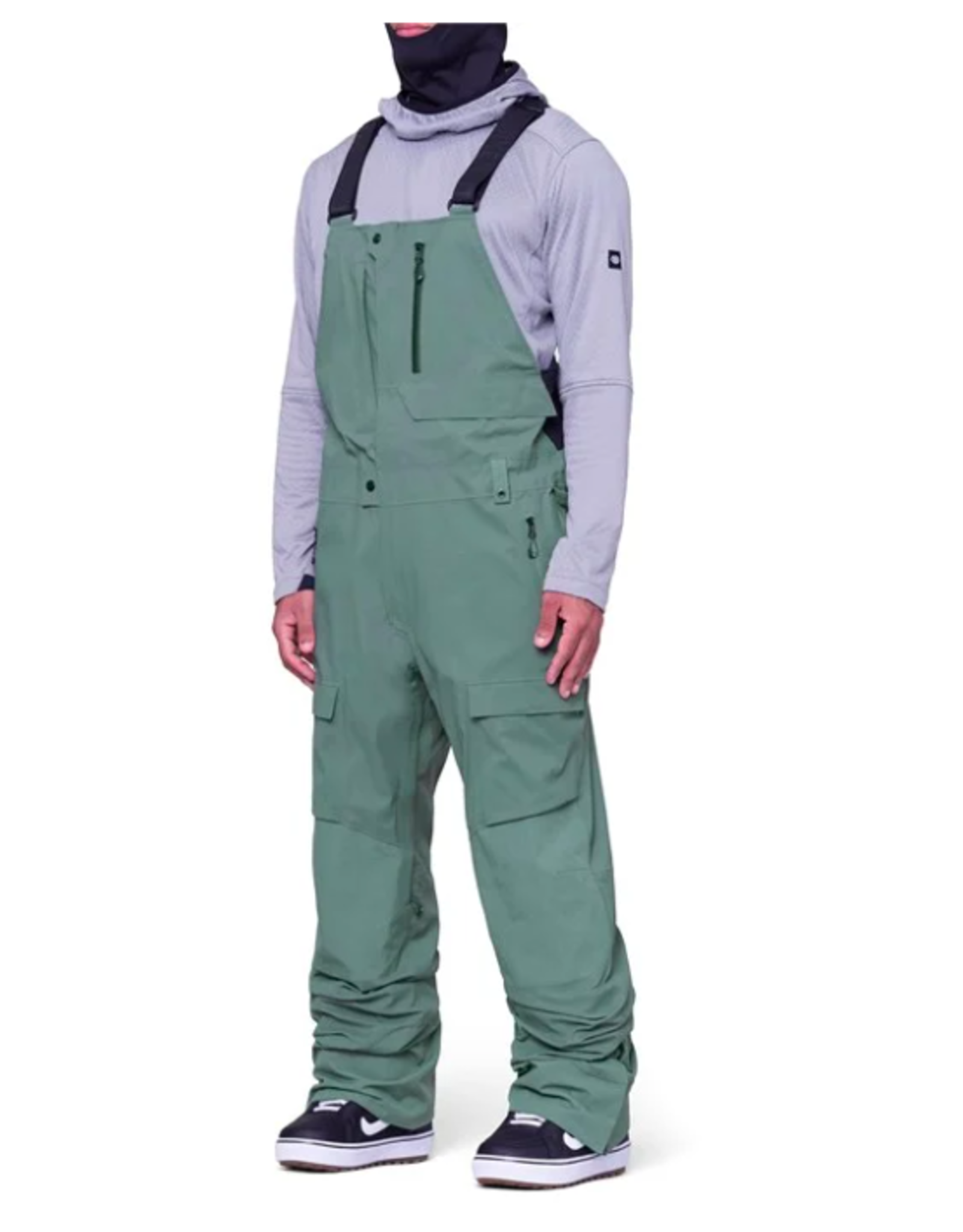 686 Parker White Gore-Tex Stretch Dispatch Bib Pants - Ski Gear 2023 