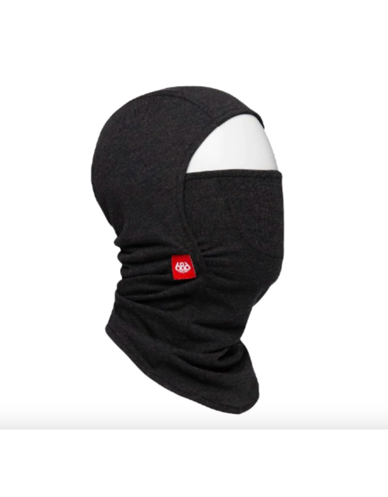 686 Deluxe Hinge Merino Balaclava Black Heather 2024