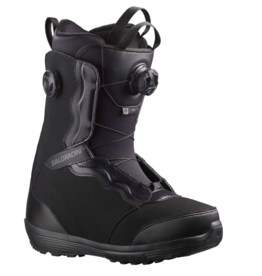 Salomon Women's Ivy Boa SJ Boa Snowboard Boots Black/Castlerock Grey 2024