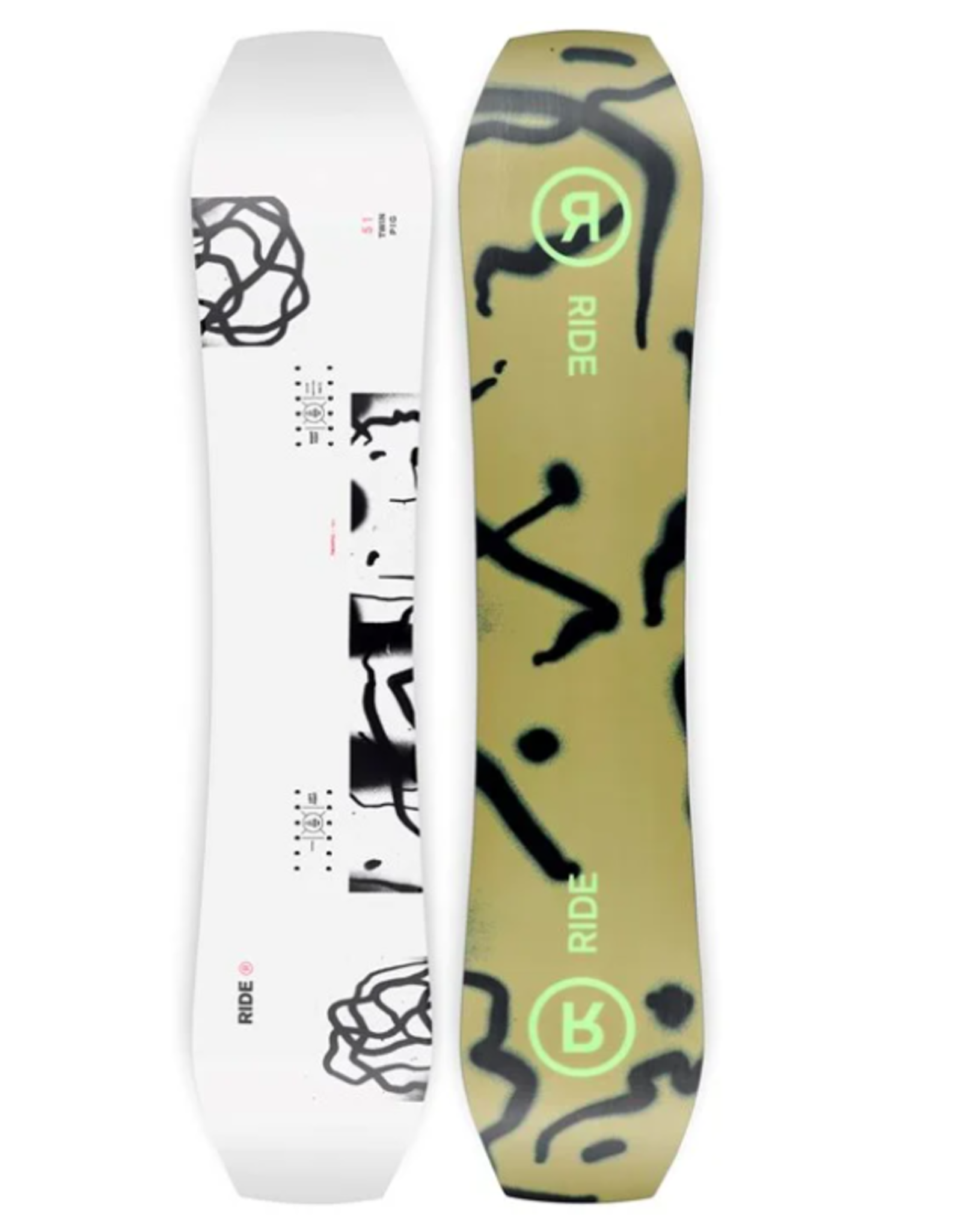 RIDE Ride Men's Twinpig Snowboard 2024