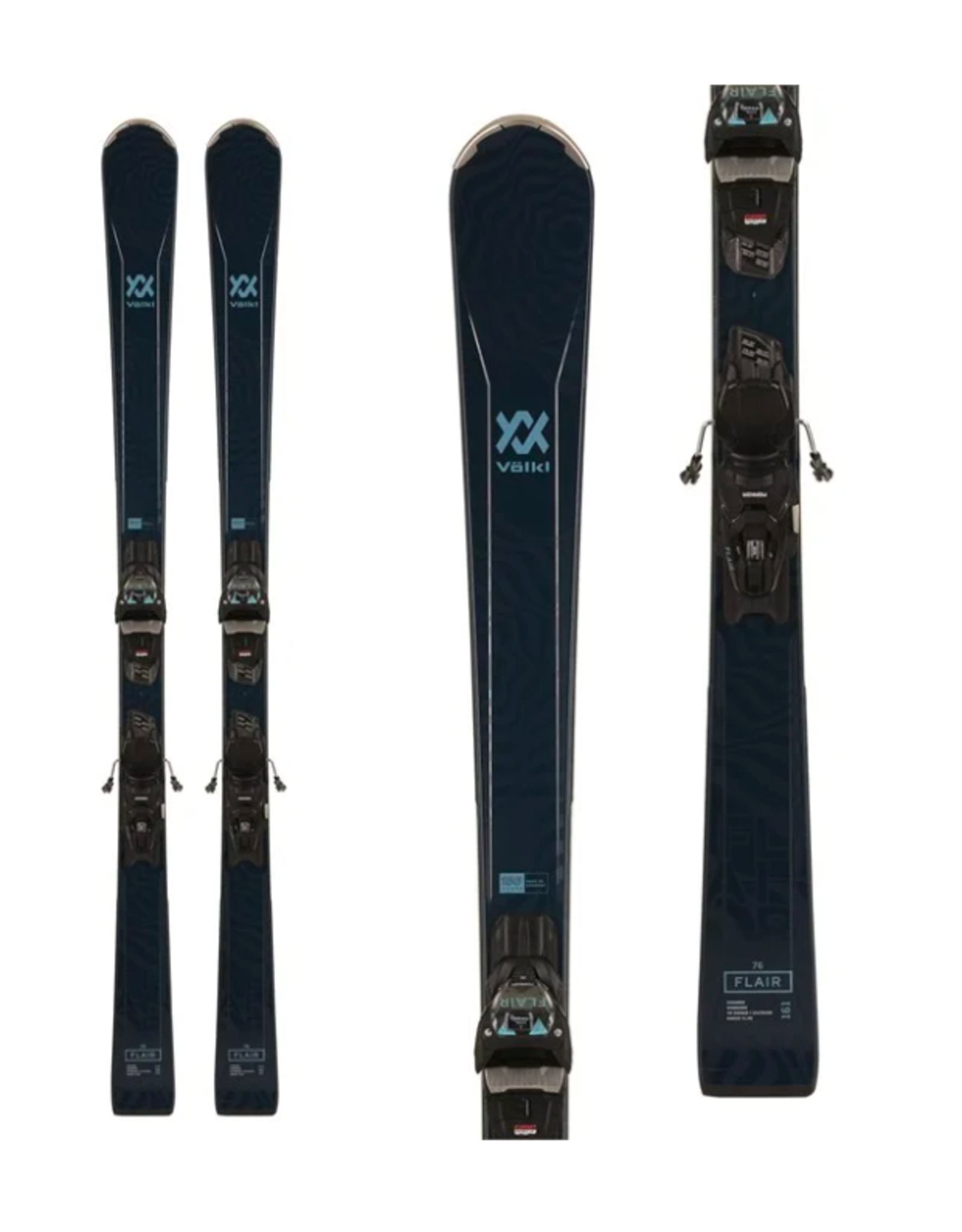 Volkl Women's Flair 76 Elite Skis with VMotion 10 GW Bindings 2024