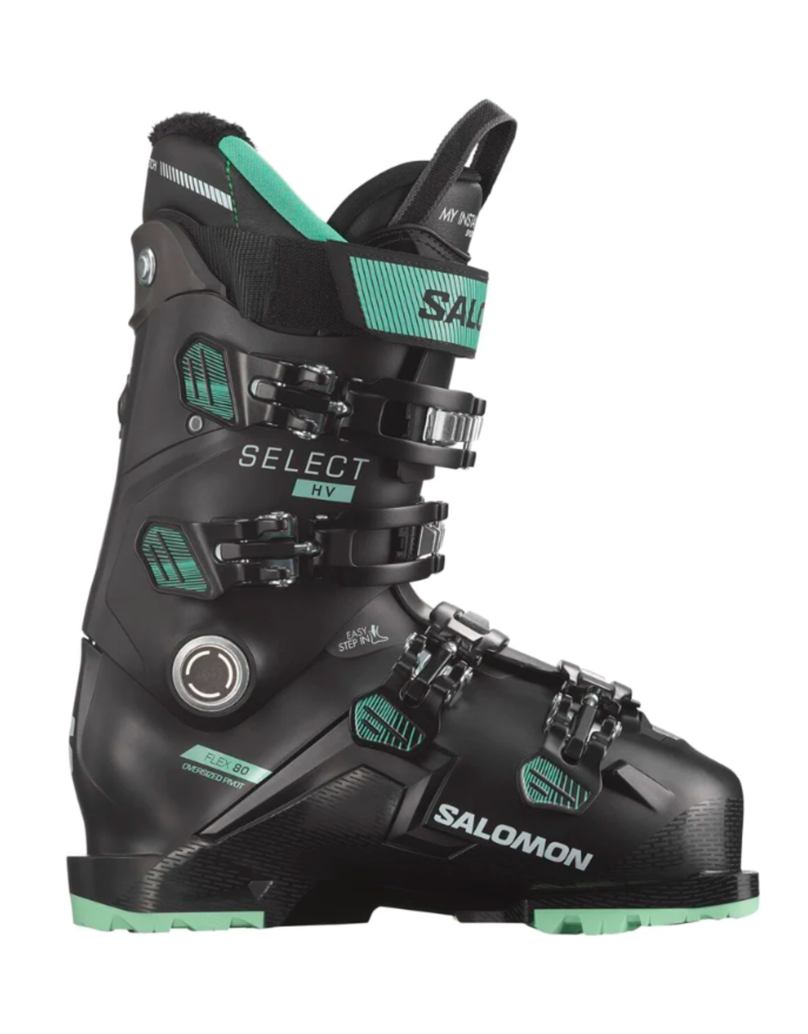 Salomon Women's Select HV 80 GW Ski Boots Black/Spearmint/Beluga 2024