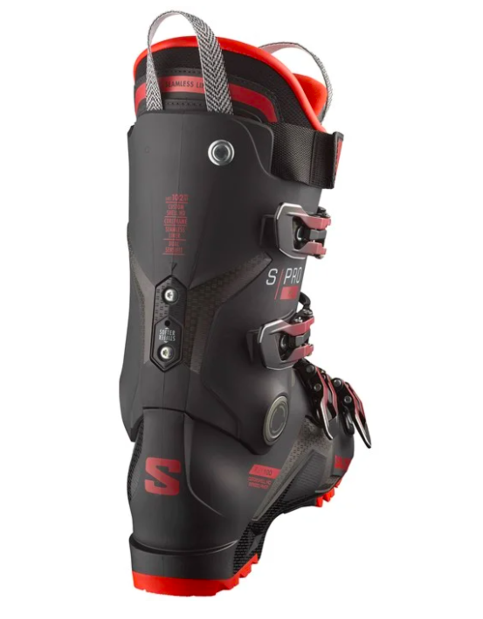 Salomon Men's S/Pro HV 100 GW Ski Boots Black/Red/Beluga 2024