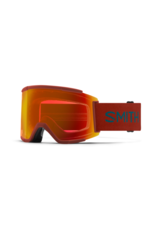 SMITH Smith Squad XL Low Bridge Fit Terra Flow Goggles with ChromaPop Everyday Red Mirror+ChromaPop Storm Blue Sensor Mirror Lens 2024