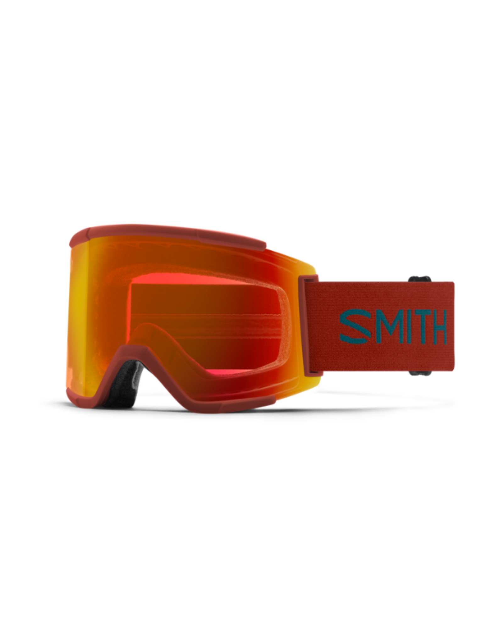SMITH Smith Squad XL Low Bridge Fit Terra Flow Goggles with ChromaPop Everyday Red Mirror+ChromaPop Storm Blue Sensor Mirror Lens 2024