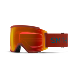 SMITH Smith Squad XL Low Bridge Fit Terra Flow Goggles with ChromaPop Everyday Red Mirror+ChromaPop Storm Blue Sensor Mirror Lens 2024