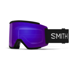 SMITH Smith Squad XL Low Bridge Fit Black Goggles with ChromaPop Everyday Violet Mirror+ChromaPop Storm Amber Lens 2024