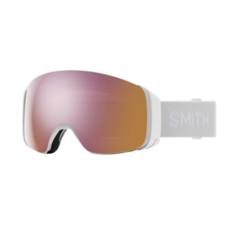 SMITH Smith 4D Mag Low Bridge Fit White Vapor Goggles with ChromaPop Everyday Rose Gold Mirror+ChromaPop Storm Rose Flash Lens 2024