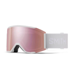 SMITH Smith Squad MAG Low Bridge Fit White Vapor Goggles with ChromaPop Everyday Rose Gold Mirror+ChromaPop Storm Rose Flash Lens 2024