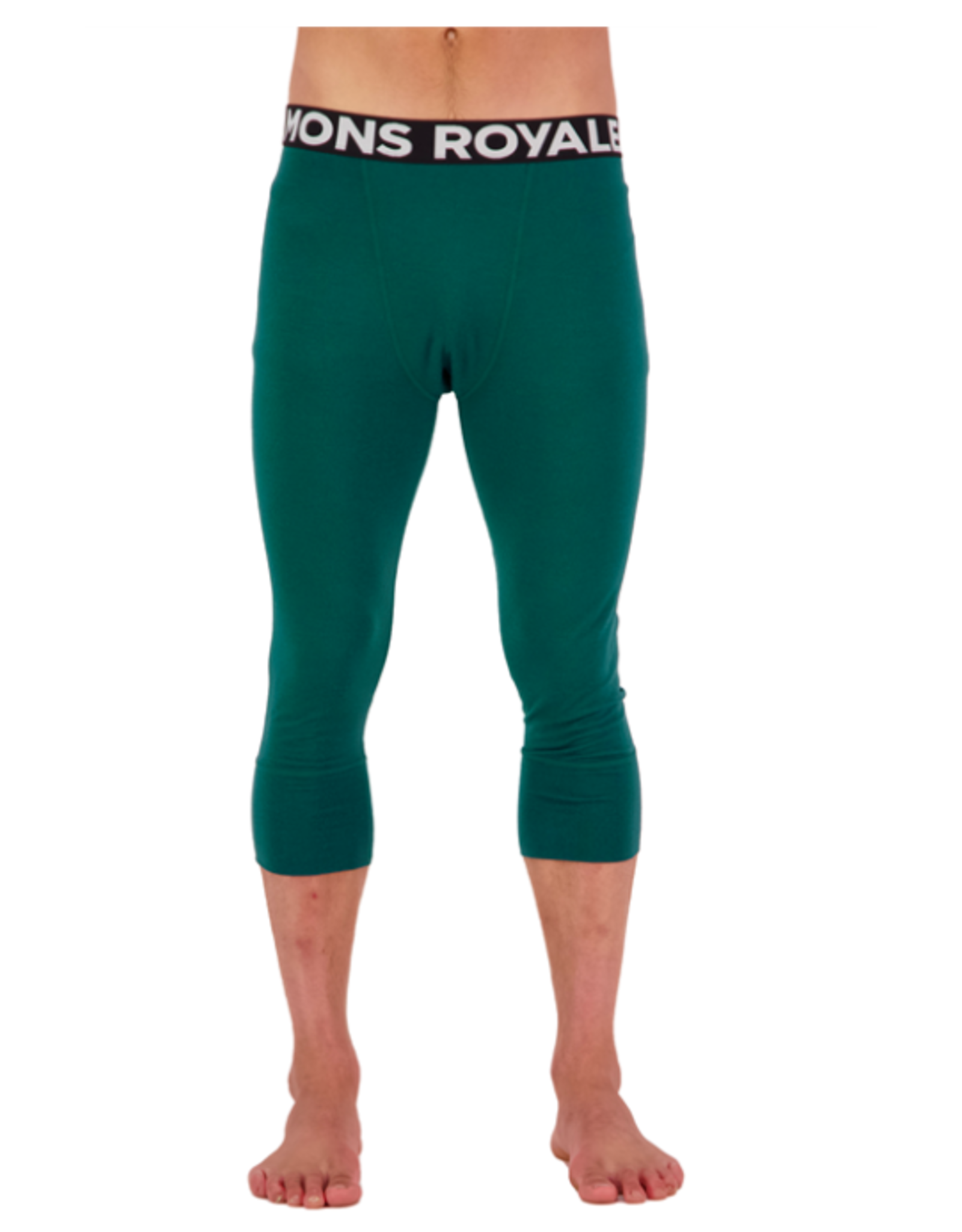 MONS ROYALE Mons Royale Men's Cascade 3/4 Leggings Logo Evergreen 2024