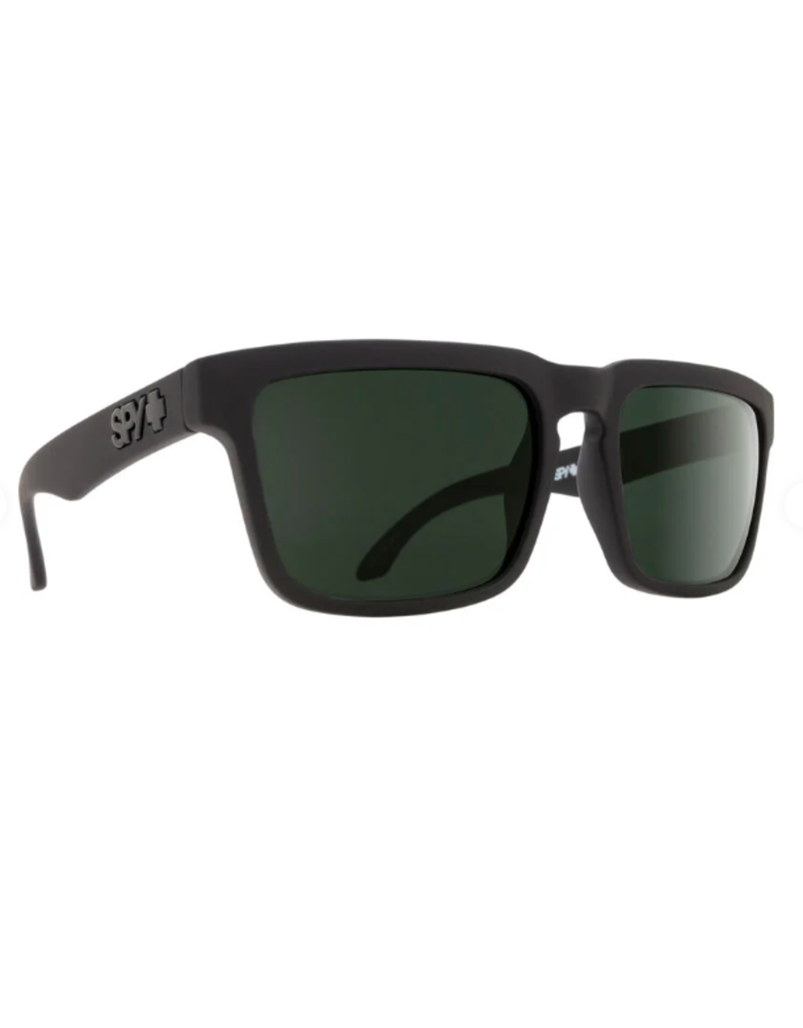 SPY OPTICS Spy Helm Soft Matte Black Sunglasses with Happy Gray Green Polarized Lens