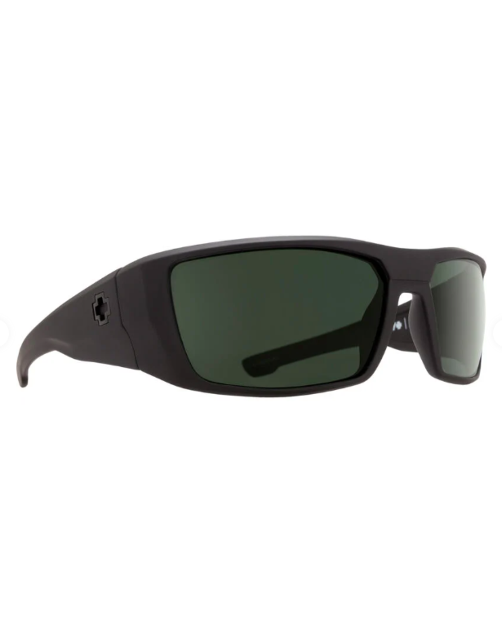 SPY OPTICS Spy Dirk Soft Matte Black Sunglasses with Happy Gray Green Polarized Lens