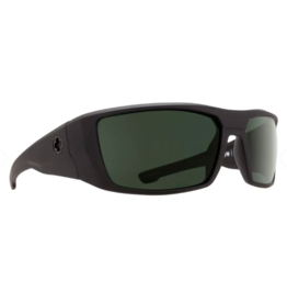 SPY OPTICS Spy Dirk Soft Matte Black Sunglasses with Happy Gray Green Polarized Lens