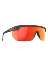 SPY OPTICS Spy Super Flynn ANSI Translucent Matte Black Sunglasses with Happy Gray Green Orange Mirror Lens