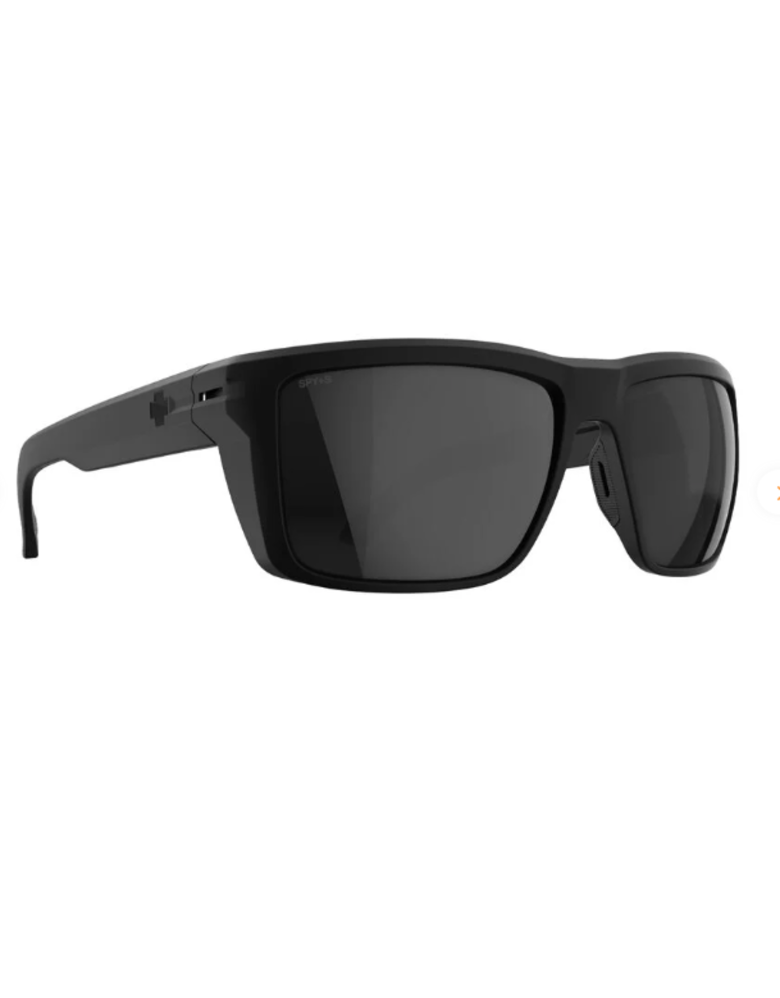 SPY OPTICS Spy Overhaul XL ANSI Soft Matte Black Sunglasses with Happy Boost Polarized Black Mirror Lens