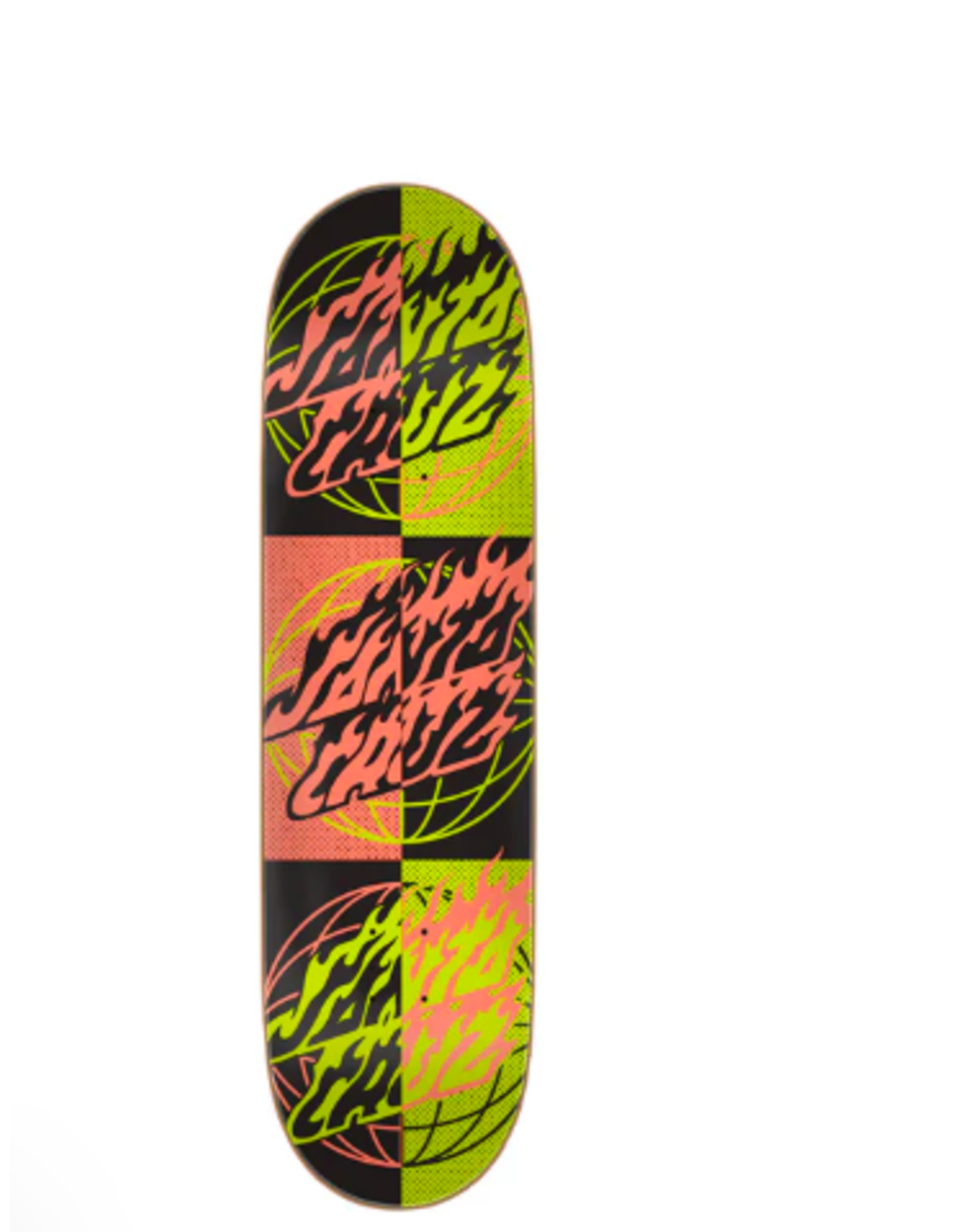 Santa Cruz Global Flame Dots Birch Deck 8.5